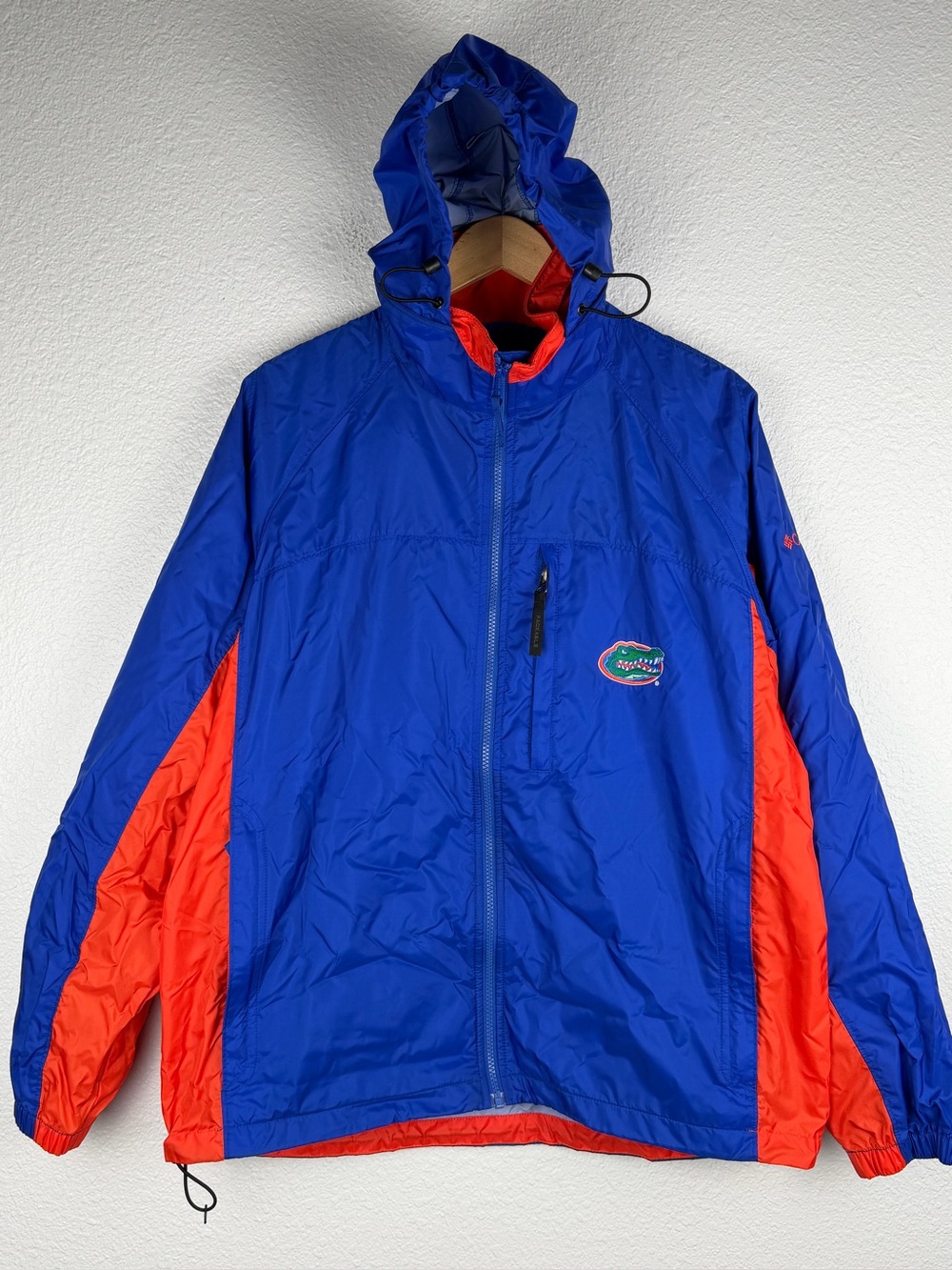 Columbia Florida Gators windbreaker jacket embroidered team logo packable size M